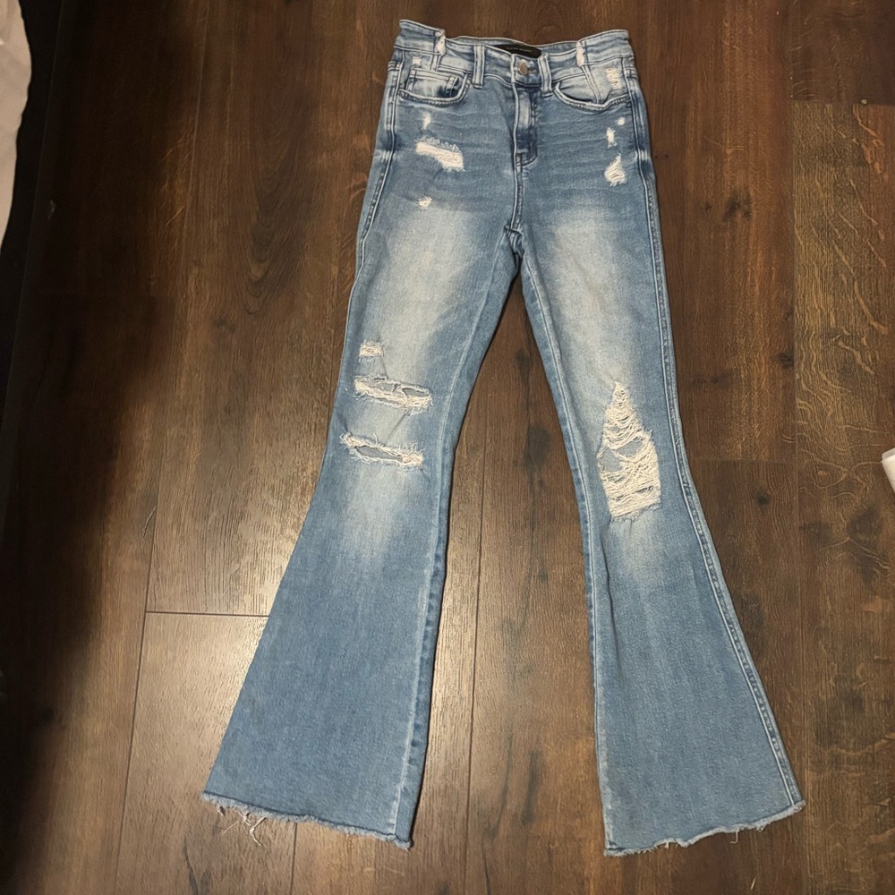 Flying Monkey high rise flare jeans size 24